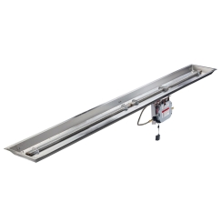 Outdoor Greatroom Company 108 x 12 Inch Crystal Fire Plus Linear Fire Pit Burner - Electric Ignition