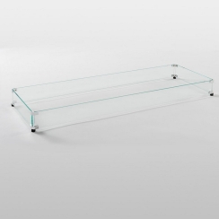 Outdoor Greatroom Company Glass Wind Guard for 12 x 42 Inch Burners