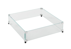 Outdoor Greatroom Company Square Glass Wind Guard for 16 Inch Burners