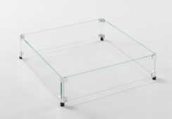 Outdoor Greatroom Company Square Glass Wind Guard for 24 Inch Burners