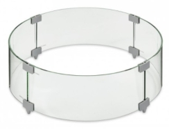 Outdoor Greatroom Round Glass Wind Guard for 30 Inch Burners