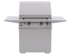 PGS Grills Stainless Steel Permanent Pedestal Mount for Newport Series Grills