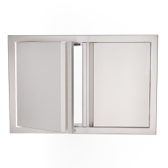RCS 45 Inch Stainless Steel Valiant Double Doors