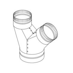 Summerset Wye Duct Fitting for 42 to 72 Inch Vent Hoods
