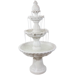 Sunnydaze 59 Inch Welcome Three-Tier Garden Fountain