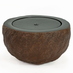 Sunnydaze Round Bowl Outdoor Bubble Fountain