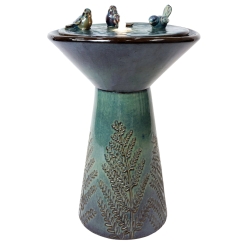 Sunnydaze Gathering Birds Ceramic Fountain