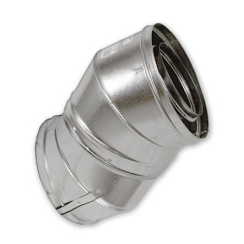 Superior 12 Inch Hi-Temp 30-Degree Elbow Pipe with 8 Inch Return