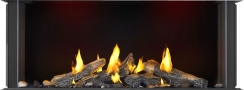 Napoleon 50 Inch Tall Luxuria Bay Front Natural Gas Fireplace - Electronic Ignition