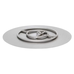 The Outdoor Plus 42 Inch Round Flat Pan Fire Pit Burner Kit