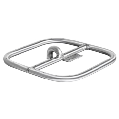 The Outdoor Plus 24 Inch Stainless Steel Square Fire Pit Burner