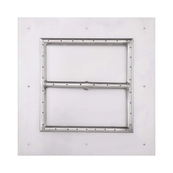 The Outdoor Plus 16.5 Inch Square Flat Pan Fire Pit Burner Kit