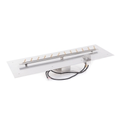 The Outdoor Plus 8 x 24 Inch Linear Rectangular Flat Pan Bullet Burner Kit