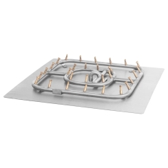 The Outdoor Plus 60 Inch Square Flat Pan Bullet Burner Kit