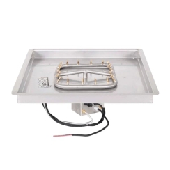 The Outdoor Plus 18 Inch Drop-In Square Bullet Burner Kit