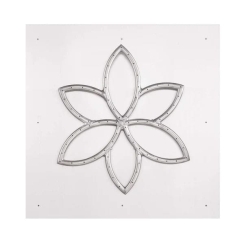 The Outdoor Plus 16.5 Inch Lotus Square Flat Pan Burner Kit