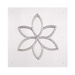 The Outdoor Plus 30 Inch Lotus Square Flat Pan Burner Kit