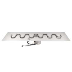 The Outdoor Plus 84 x 18 Inch Switchback Rectangular Flat Pan Burner Kit