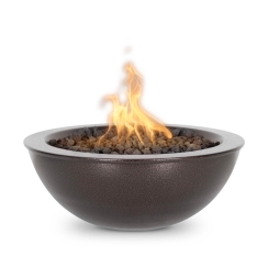 The Outdoor Plus 27 Inch Sedona Powder Coat Gas Fire Bowl