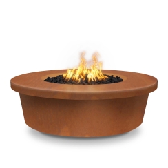 The Outdoor Plus 48 Inch Corten Steel Tempe Gas Fire Pit