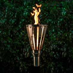 The Outdoor Plus 8 Inch Trojan TOP Base Gas Fire Torch Head