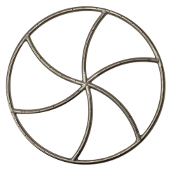 The Outdoor Plus 18 Inch Stainless Steel Wheel Fire Pit Burner