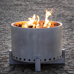 The Outdoor Plus 36 Inch Gravity Stainless Steel Smokeless Wood Fire Pit