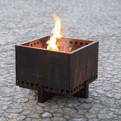 The Outdoor Plus 36 Inch Helix Smokeless Stainless Steel Wood Fire Pit