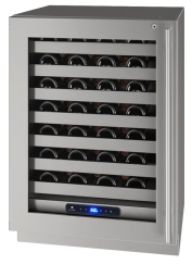 U-Line 24 Inch 5 Class Locking Wine Refrigerator with Glass Door