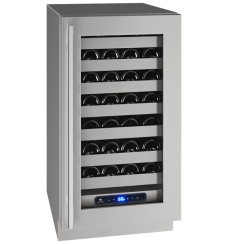 U-Line 18 Inch 5 Class Single Zone Wine Refrigerator with Glass Door