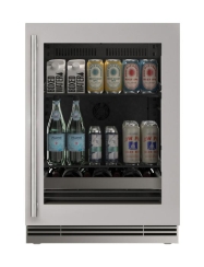 U-Line 24 Inch Home Beverage Center with Glass Door