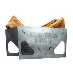 US Stove Company 20 Inch V Shaped Portable Collapsible  Fire Pit