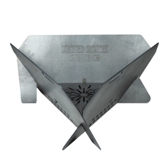 US Stove Company 23 Inch Portable Collapsible Triangular Fire Pit