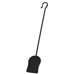 Uniflame 29 Inch Black Shovel with Crook Handle