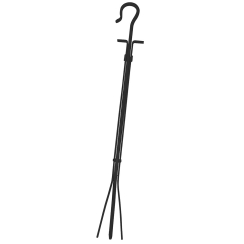 Uniflame 29 Inch Black Tongs with Crook Handle