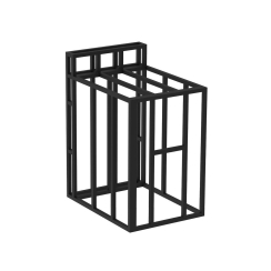 Videl 24 Inch Island Tabletop Knockdown Frame with Bar