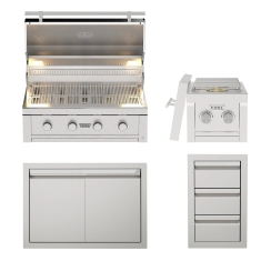 Videl Grills 72 Inch Signature Collection Outdoor Kitchen Island 2 - Equipment Only
