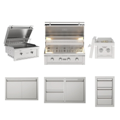 Videl Grills 132 Inch Signature Collection Outdoor Kitchen Island 4 - Equipment Only