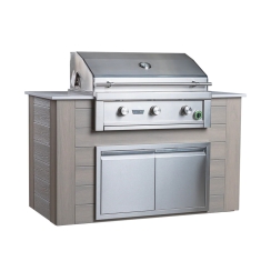 Videl 60 Inch Pacific Outdoor Kitchen Island with Gas Grill