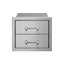 Vintage Grills Stainless Steel Double Drawer