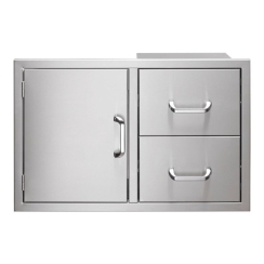 Vintage Grills 32 Inch Stainless Steel Access Door and Drawer