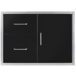Wildfire 30 x 21 Inch Stainless Steel Double Drawer and Access Door