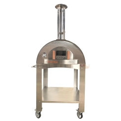 WPPO 32 Inch Karma Stainless Steel Wood Fired Pizza Oven