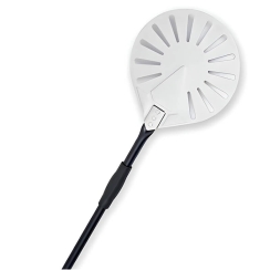 WPPO 9 x 48 Inch Round Aluminum Turning Pizza Peel