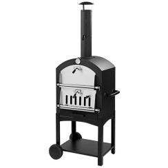WPPO 24 Inch Standalone Wood Fired Garden Pizza Oven