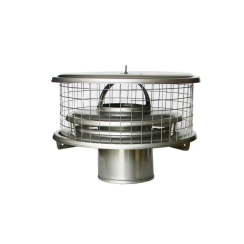 Weathershield 10 Inch Air Cooled Chimney Cap with 1 Inch Mesh - 16 Inch Lid