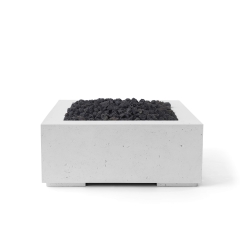 Dekko Alea 32 Inch Lightweight Concrete Gas Fire Pit - Electronic Ignition