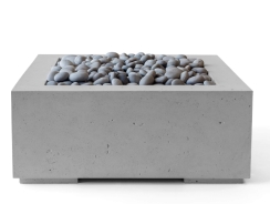 Dekko Alea 40 Inch Lightweight Concrete Gas Fire Pit - Electronic Ignition