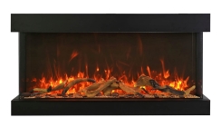 Amantii 50 Inch Tru-View Extra Tall XL Built-In Smart Electric Linear Fireplace