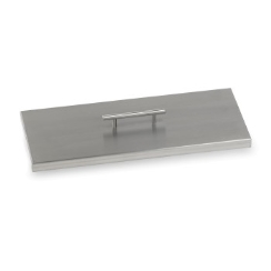 American Fire Products Rectangular Stainless Steel Cover for 18 x 6 Drop-In Fire Pit Pans